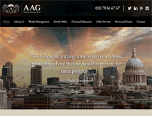 Tablet Screenshot of aag.co.uk